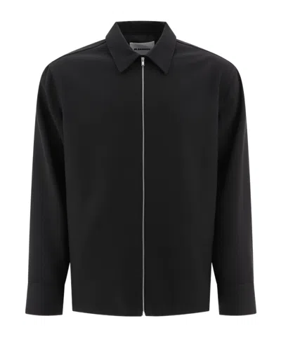 Jil Sander Straight Plain Jacket In Black