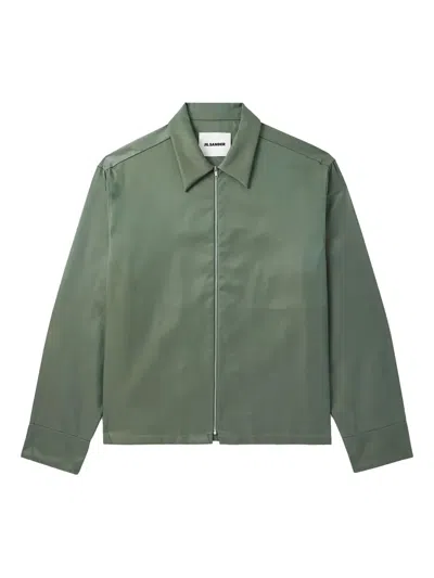 Jil Sander Shell Jacket In Green