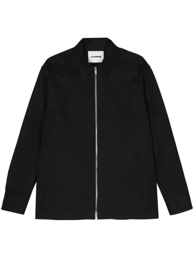 Jil Sander Straight Plain Jacket In Black