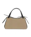 Jil Sander Raffia-panelled Tote Bag In Brown