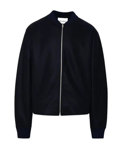 JIL SANDER JIL SANDER ZIP-UP LONG-SLEEVED BOMBER JACKET