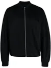 Jil Sander Zip-up Long-sleeved Bomber Jacket In Blue