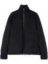 Jil Sander Zip-up Wool Bomber Jacket In Blue