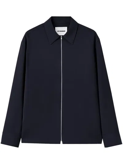 Jil Sander Straight Plain Jacket In Black