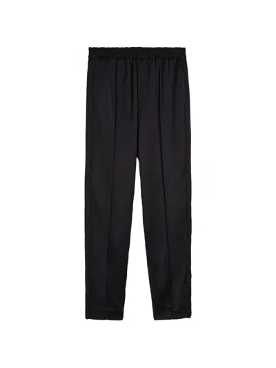Jil Sander Zip-hem Trousers In Black