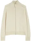 Jil Sander Zipped Cardigan In Neutrals