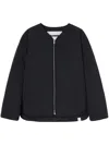 Jil Sander Zipped Down Jacket In Black