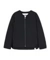 Jil Sander Zipped Down Jacket In Black