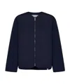 Jil Sander Zipped High Neck Jacket In Black
