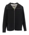 Jil Sander Virgin-wool Hooded Jacket In Black