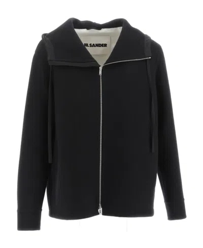 JIL SANDER JIL SANDER ZIPPED HOODED JACKET