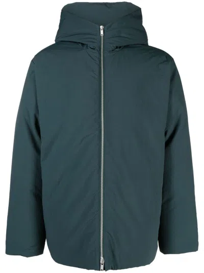 Jil Sander Recycled Tech Down Jacket In Petrol