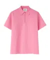 Jil Sander Zipped Polo Shirt In Pink