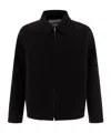 Jil Sander Zipped Up Wool Jacket In Black