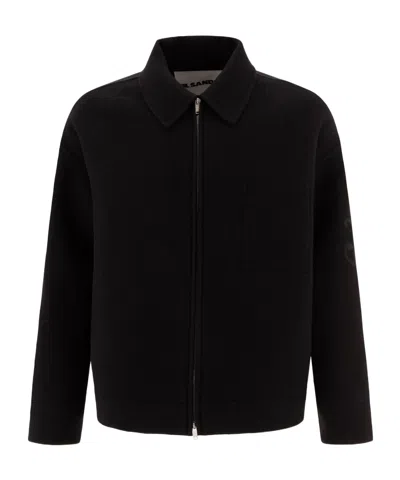 Jil Sander Straight Plain Jacket In Black