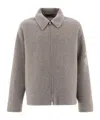 Jil Sander Relaxed Fit Wool Jacket For Men In Gray