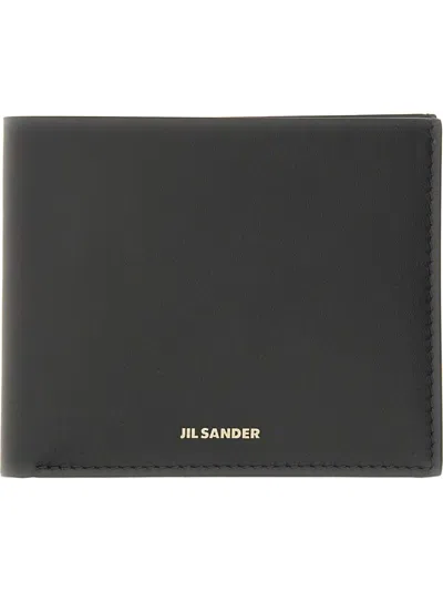 Jil Sander Men Zip Pocket Wallet In Black