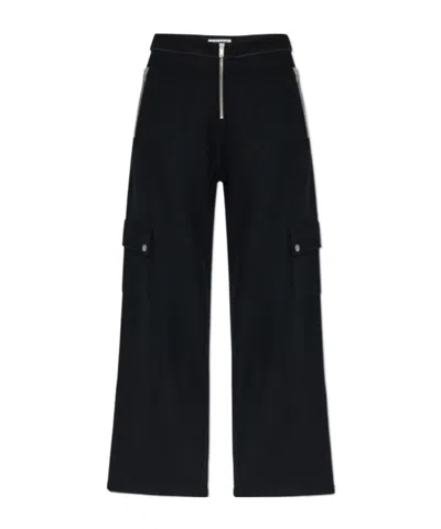Jil Sander Zip-fastening Wool-blend Trousers In Black