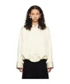 Jil Sander Zipper Long-sleeved Casual Jacket In White