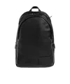 Jil Sander Logo-patch Leather Backpack In Black