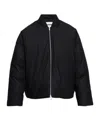 Jil Sander Zippered Down Jacket In Black