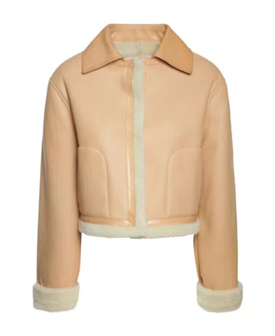 Jil Sander Zippered Short Casual Jacket In Brown