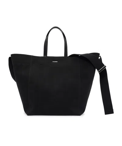 Jil Sander Utility Tote Bag In Black