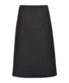 Jil Sander Wool A-line Midi Skirt In Black