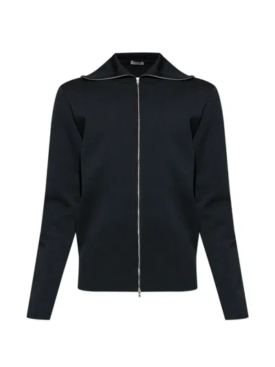 Jil Sander Zip-up Cardigan In Black
