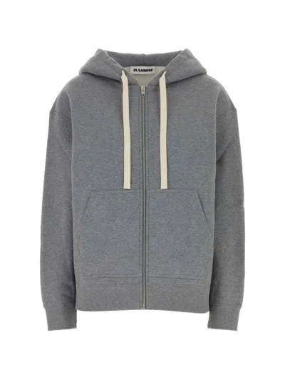 Jil Sander Zip-up Oversized Hoodie In Animal Print