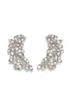 Jil Sander Zirconia-embellished Earrings In Neutral