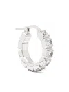 Jil Sander Silver Hoop Single Earring In Silver
