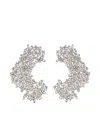 Jil Sander Zirconie-embellished Earrings In Metallic