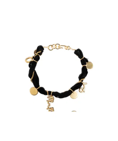 Jil Sander Zodiac Bracelet In Black