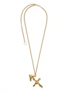 Jil Sander Zodiac-sign Pendant Necklace In Gold
