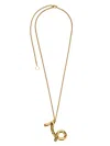 Jil Sander Zodiac-sign Pendant Necklace In Gold