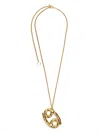 Jil Sander Zodiac-sign Pendant Necklace In Gold