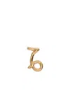 Jil Sander Zodiac-sign Single Earring In Gold
