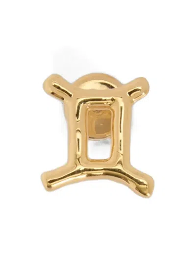 Jil Sander Zodiac Sign Single Earring In Gold