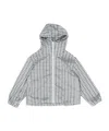 Jil Sander Checked Zip-up Jacket In Gray