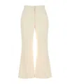 Jil Sander Cotton Trousers In Neutral