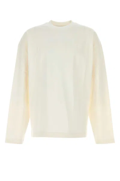 Jil Sander White Cotton T Shirt In Neutral