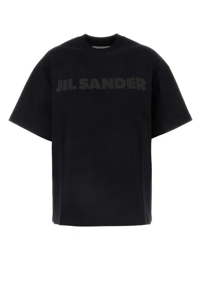 Jil Sander Logo T-shirt In Black