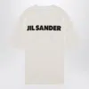 Jil Sander Logo T-shirt By . The Brand Presents A Minimalist Style That Is Appreciated Wor In White