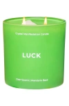 JILL & ALLY LUCK CLEAR QUARTZ CRYSTAL INTENTION CANDLE