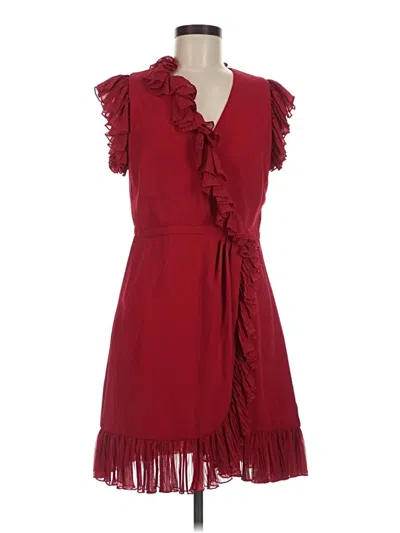 Pre-owned Jill Jill Stuart Cocktail Dress In Burgundy