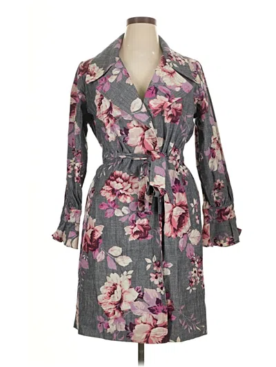 Jill Jill Stuart Trenchcoat In Gray