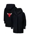 Jill Martin Men's And Women's The Best Lounger In The World Black Chicago Bulls Oversized Open-front Hoodie Swea In Black