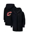 Jill Martin Men's And Women's The Best Lounger In The World Black Cleveland Cavaliers Oversized Open-front Hoodi In Black