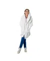 Jill Martin Men's And Women's The Best Lounger In The World Cream Philadelphia 76ers Oversized Open-front Hoodie In Cream